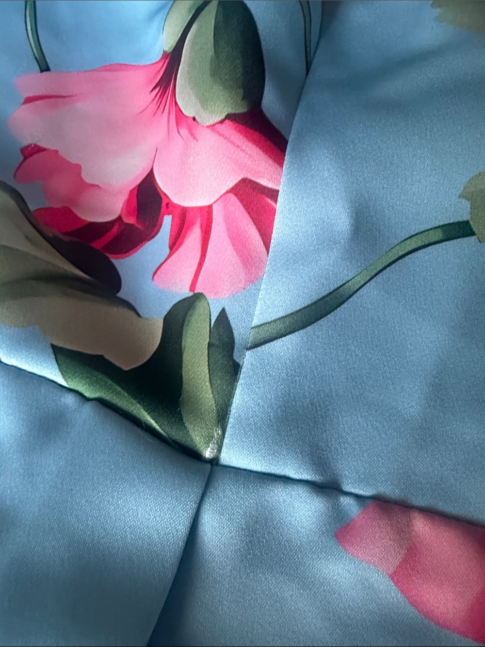 NWT Fashion Nova Light Blue Strapless Floral Midi Dress - Picture 8 of 11